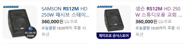 SAMSON RESOUND RS12M HD 250W 패시브 스테이지 모니터 스피커 (2).jpg