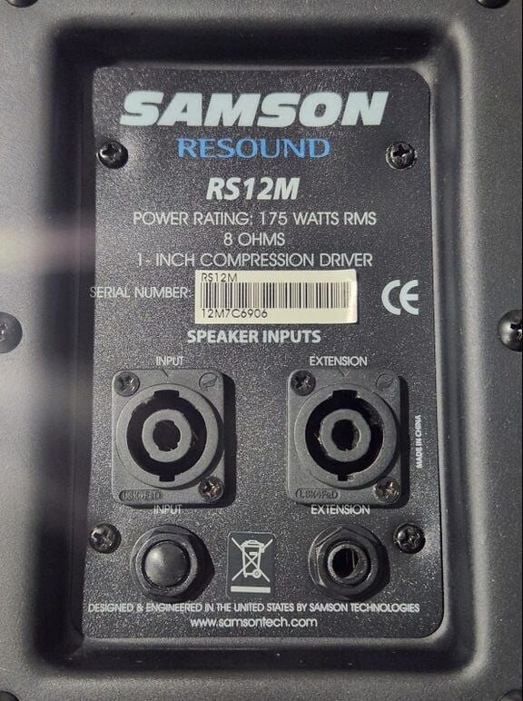 SAMSON RESOUND RS12M HD 250W 패시브 스테이지 모니터 스피커 (3).jpg