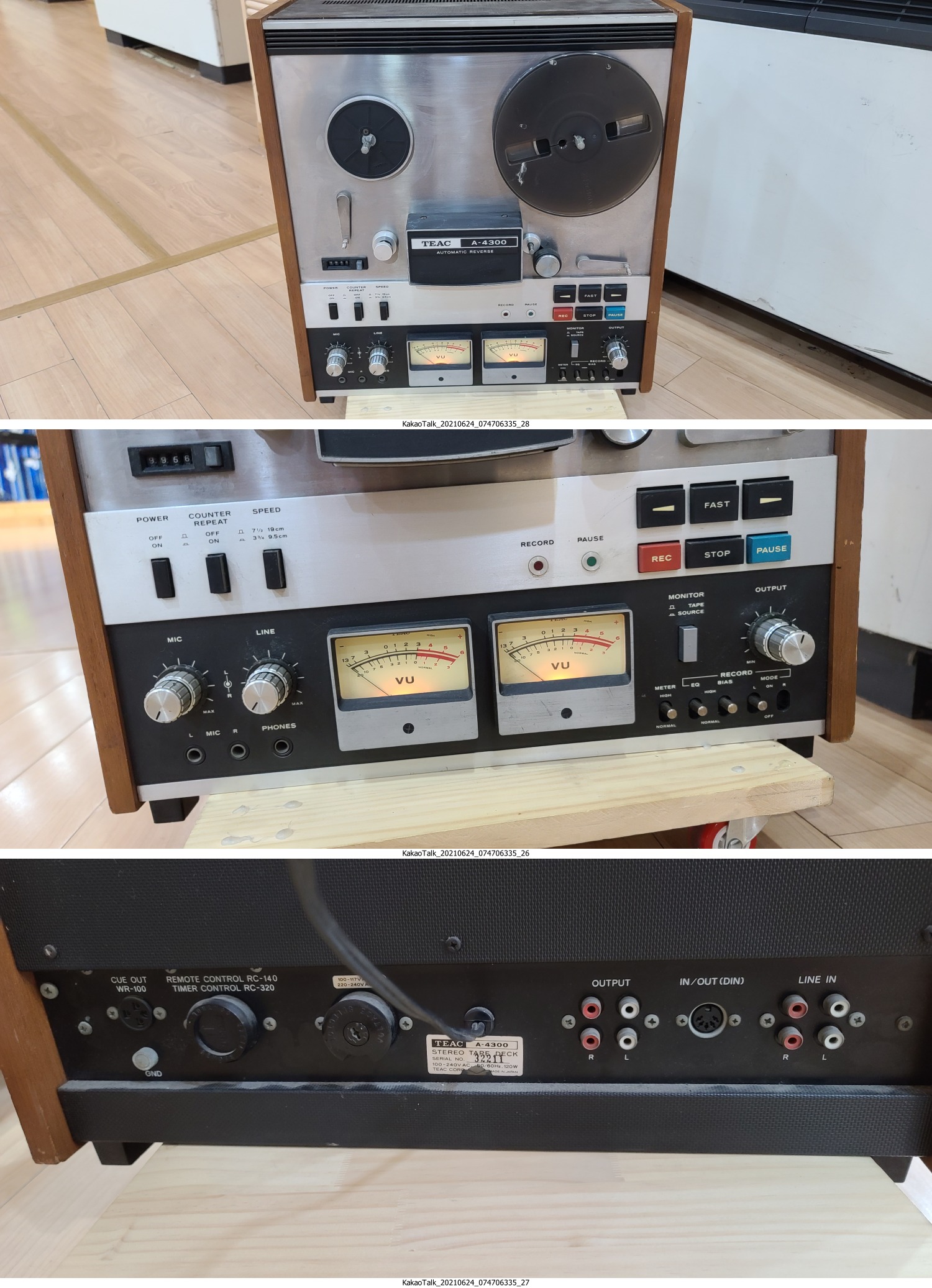 TEAC A-4300SX Stereo Reel To Reel Tape Recorder Manual HiFi, 43% OFF