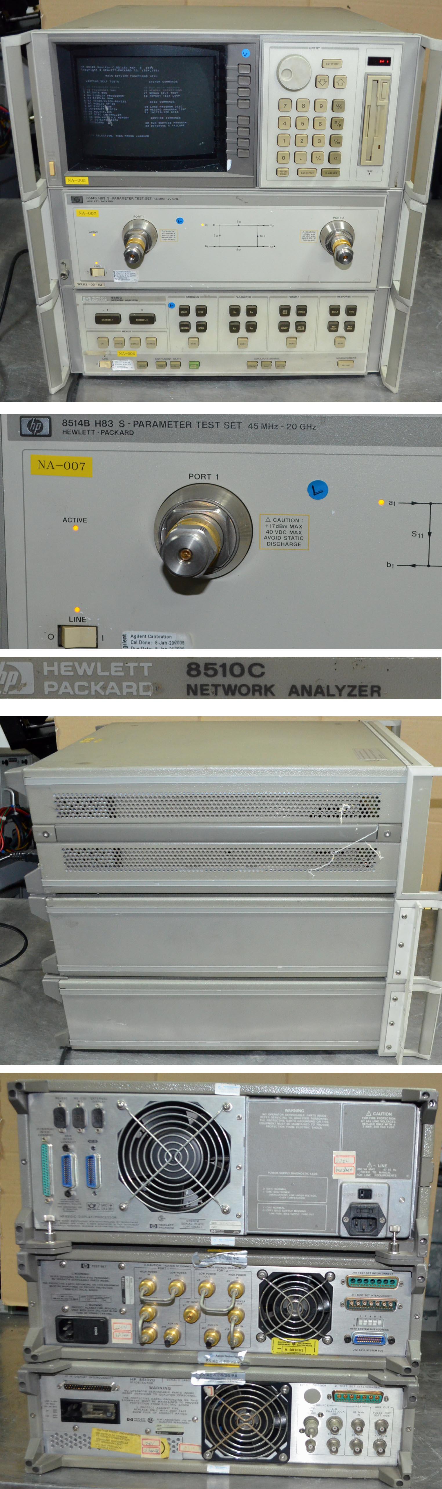 HP 8510C , 8514B H83 45MHZ to 20GHZ S-Peramater Test Set.JPG